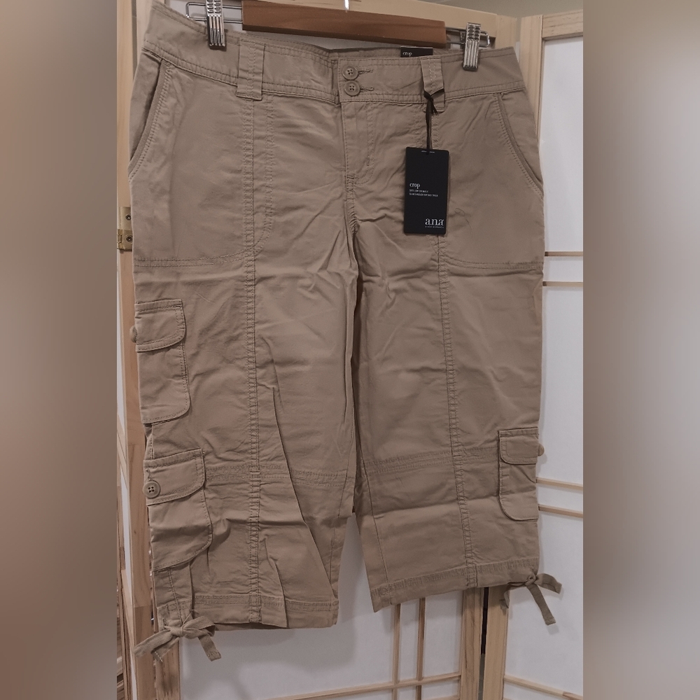 a.n.a Tan Capris with Relaxed Fit